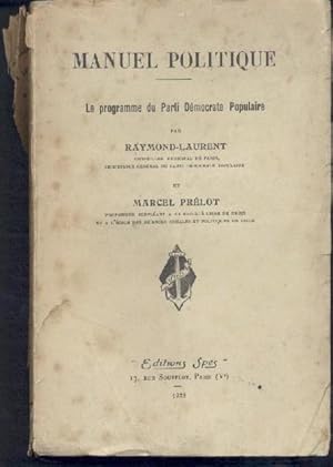 Manuel politique. Le programme du Parti Democrate Populaire.