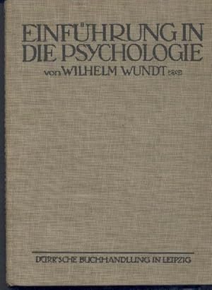 Einführung in die Psychologie. 6. Abdruck. 29.-31. Tsd.