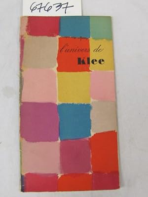 Image du vendeur pour Lunivers de KLEE une lettre de Klee a Paul Eluard mis en vente par Princeton Antiques Bookshop