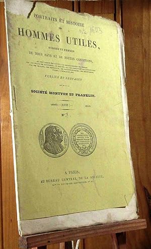 Seller image for PORTRAITS ET HISTOIRE DES HOMMES UTILES - Madame NECKER - Antoine PARMENTIER - John HOWARD - TOURNEFORT - Charles LINNE - Soeur MARTHE for sale by Livres 113
