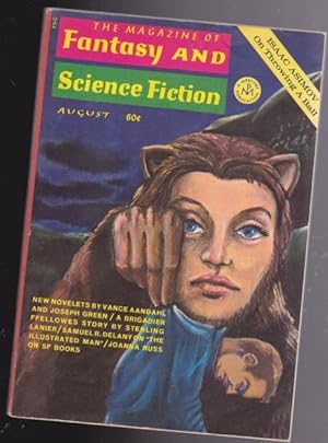Immagine del venditore per The Magazine of Fantasy and Science Fiction August 1969 - From the Darkness and the Depths, On Throwing a Ball, Fraternity Brother, Next, The Money Builder, The Shamblers of Misery, An Adventure in the Yolla Bolly Middle Eel Wilderness venduto da Nessa Books