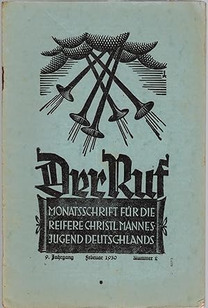 Seller image for Der Ruf - Monatsschrift f?r die reifere christliche Mannesjugend Deutschlands, Konvolut aus 18 Heftenn for sale by Antiquariat Hans Wger