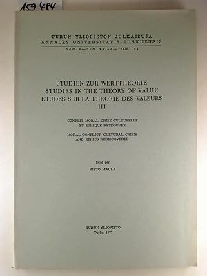Studien zur Werttheorie - Studies in the Theory of Value - Etudes Sur La Theorie Des Valeurs - II...