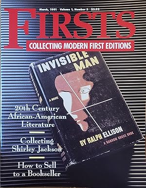 Firsts Magazine, Collecting Modern Firsts Editions, March 1991, Vol. 1, No. 3