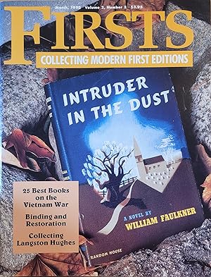 Firsts Magazine, Collecting Modern Firsts Editions, March 1992, Vol. 2, No. 3