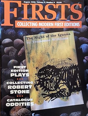 Firsts Magazine, Collecting Modern Firsts Editions, August 1992, Vol. 2, No. 8