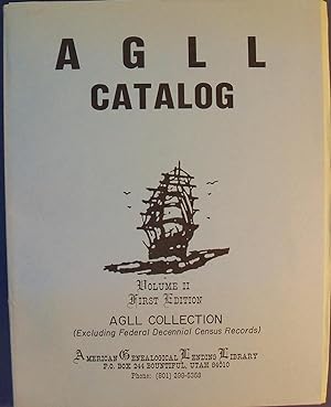 Seller image for A G L L CATALOG VOLUME II FIRST EDITION for sale by Wilson Book Research