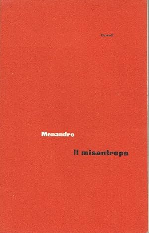 Imagen del vendedor de Il misantropo A cura di Benedetto Marzullo a la venta por Antiquariat Lcke, Einzelunternehmung