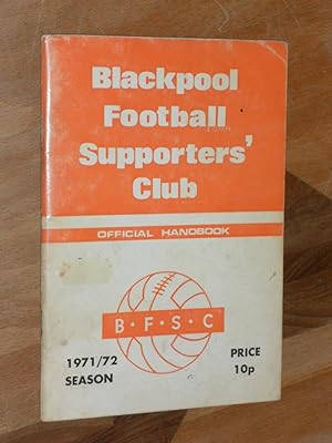 Blackpool Football Supporters Club Official Handbook 1971/72 Season