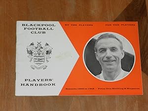 Blackpool Football Club Players Handbook Seasons 1956 to 1958
