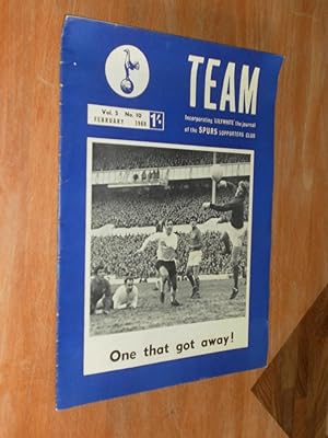 Team February 1969 the Journal of the Spurs Supporters Club