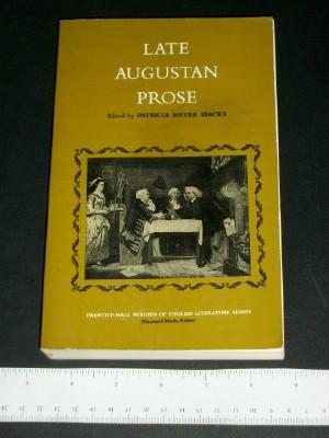 Late Augustan Prose