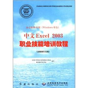 Imagen del vendedor de office software application (Windows platform) Chinese vocational skills training course Excel 2003(Chinese Edition) a la venta por liu xing