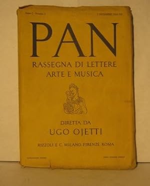 PAN, rassegna mensile di lettere, arte e musica diretta da UGO OJETTI 1933-1935 - TUTTO IL PUBBLI...