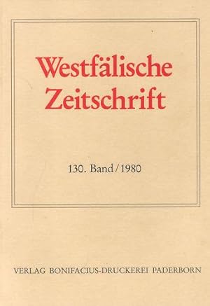 Bild des Verkufers fr Westflische Zeitschrift. 130. Band / 1980 zum Verkauf von Paderbuch e.Kfm. Inh. Ralf R. Eichmann