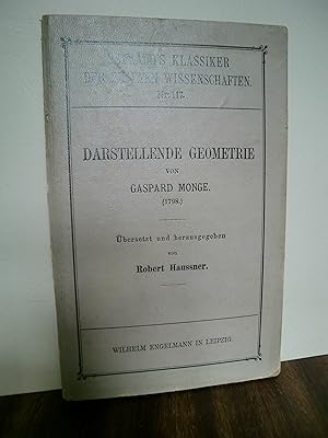 Bild des Verkufers fr Darstellende Geometrie (1798).Ostwald s Klassiker der exakten Wissenschaften. Nr. 117 zum Verkauf von Antiquarische Bcher Schmidbauer