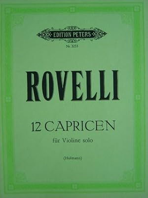 Seller image for Zwlf Capricen. Op. 3; op. 5. Ausgabe fr Violine solo. Herausgegeben von Richard Hofmann. for sale by Antiquariat Tarter, Einzelunternehmen,