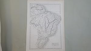 Bild des Verkufers fr Map of Brazil [ taken from Black's General Atlas ] zum Verkauf von Keoghs Books