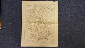 Bild des Verkufers fr Map of Germany Parts I & II. [ taken from Black's General Atlas ] zum Verkauf von Keoghs Books