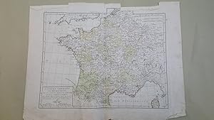 Bild des Verkufers fr Map of La France Comparative en Departements avec les anciennes division du territoire qu'elle comprend aujourd'huy [ beleived to be taken from Atlas Elementaire de Geogrphie Physique et Politique Ancienne et Moderne. ] zum Verkauf von Keoghs Books