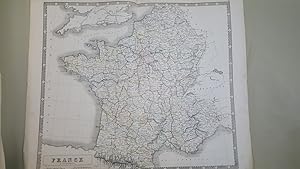 Map of France in Departments