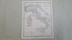 Bild des Verkufers fr Map of Italy [ taken from Walker's Atlas ] zum Verkauf von Keoghs Books