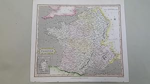 Bild des Verkufers fr Map of France [ taken from Oddy's New General Atlas of the World. ] zum Verkauf von Keoghs Books