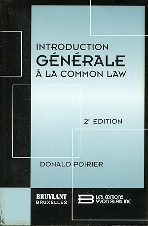 Introduction générale à la Commom Law