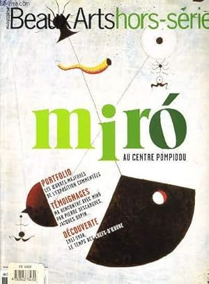 Seller image for BEAUX ARTS hors srie n10 : Miro au centre pompidou for sale by Le-Livre