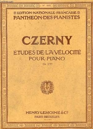 Imagen del vendedor de ETUDES DE LA VELOCITE POUR PIANO. Op. 299. a la venta por Le-Livre