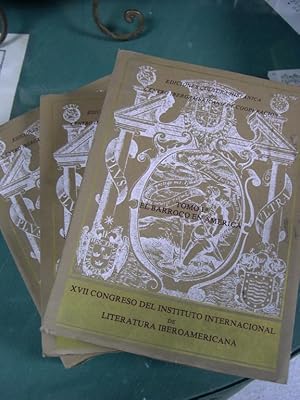 Bild des Verkufers fr XVII [Decimoseptimo] Congreso Del Instituto Internacional De Literatura Iberoamericana ( 3 TOMOS) zum Verkauf von LIBRERIA  SANZ