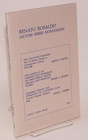 Bild des Verkufers fr Renato Rosaldo lecture series monograph; vol. 5, series 1987-88 zum Verkauf von Bolerium Books Inc.