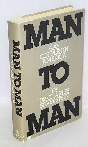 Seller image for Man to Man: gay couples in America for sale by Bolerium Books Inc.