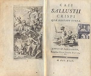 Image du vendeur pour Caii Sallustii Crispi, quae exstant opera. mis en vente par Libreria M. T. Cicerone