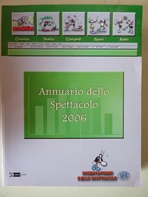 "ANNUARIO DELLO SPETTACOLO 2006 - Osservatorio dello Spettacolo SIAE"