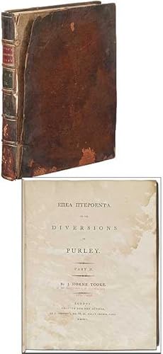 Bild des Verkufers fr Epea pteroenta. Or, the Diversions of Purley (Parts I & II) zum Verkauf von Between the Covers-Rare Books, Inc. ABAA