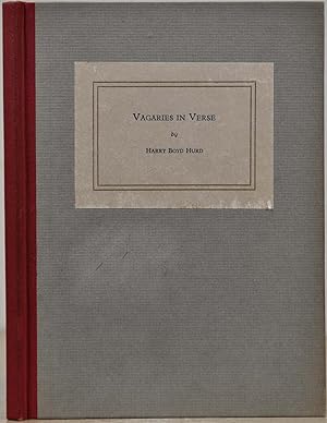 VAGARIES IN VERSE. Signed by Hary Hurd Boyd.