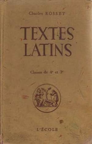Seller image for Textes latins Cicron Csar Ovide Quinte-Curce Tite Live. Classes de 4e et de 3e for sale by crealivres