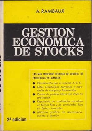 Bild des Verkufers fr GESTION ECONOMICA DE STOCKS zum Verkauf von Llibres del Mirall