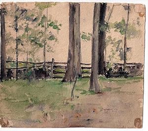 Hillsdale, N.Y. (SIGNED by J. K. Coe: an original watercolor)