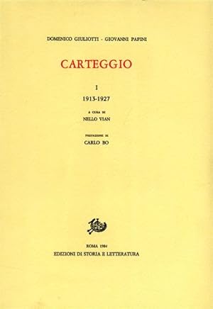 Imagen del vendedor de Carteggio. Vol.I: 1913-1927. a la venta por FIRENZELIBRI SRL