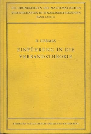 Seller image for Einfuhrung In Die Verbandstheorie for sale by Florida Mountain Book Co.