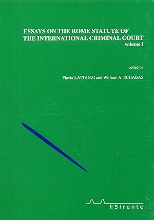 Bild des Verkufers fr Essays on the Rome statute of the International criminal court. Volume I zum Verkauf von Libro Co. Italia Srl