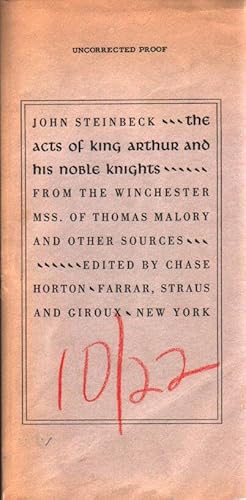 The Acts of King Arthur And His Noble Knights.