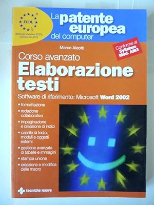 "La Patente Euopea del Computer - Corso avanzato di ELABORAZIONE TESTI, Software di riconosciment...
