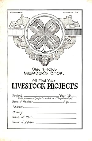 Seller image for All First Year Livestock Projects Ohio 4-H Club Member's Book for sale by Book Booth