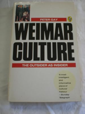 Bild des Verkufers fr Weimar Culture : The Outsider As Insider zum Verkauf von MacKellar Art &  Books