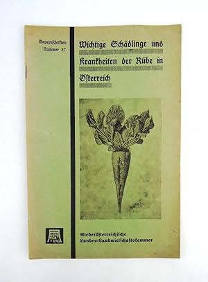 Bild des Verkufers fr Wichtige Schdlinge und Krankheiten der Rbe in sterreich. zum Verkauf von erlesenes  Antiquariat & Buchhandlung