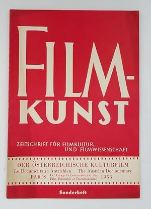 Bild des Verkufers fr Filmkunst. Zeitschrift fr Filmkultur und Filmwissenschaft. No. 13a (Mrz 1953). Sonderheft. Dreisprachig: Deutsch-Englisch-Franzsisch. zum Verkauf von erlesenes  Antiquariat & Buchhandlung