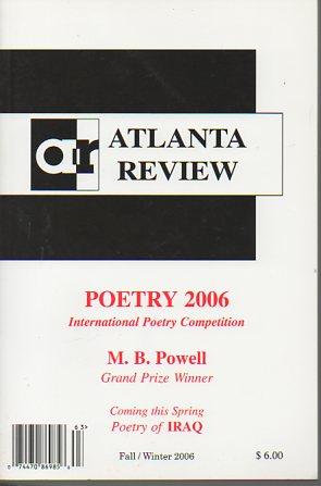 Seller image for Atlanta Review XIII(1) Fall/Winter 2006: Poetry 2006 for sale by Bookfeathers, LLC
